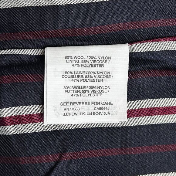 NEW J Crew 8 Melton Wool Blend Jacket Pink Crop Lined Gold Crest Buttons ITALY - Picture 6 of 8